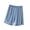 Light Blue, variant on Asxite Plus Size Womens Pajamas Pants Loose High Waist Soft Knit Solid Short Sleepwear