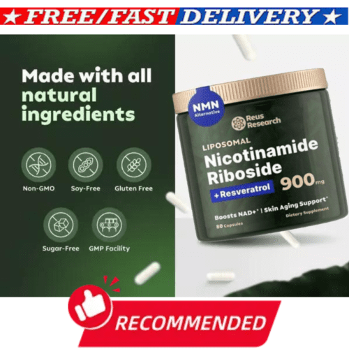 Suplemento de NAD+ para la concentración energética antienvejecimiento y nicotinamida ribósido = resveratrol+ NUEVO Mejor