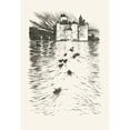 thumbnail image 3 of Arthur Rackham 11x14 Black Modern Framed Museum Art Print Titled - On the Opposite Side of the Lake Stood a Splendid Brightly-Lighted Castle (1920), 3 of 5