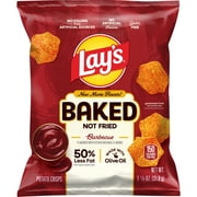 Baked Lay’s 50% Less Fat Barbecue Potato Chips Bag, 1.125 oz