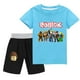 thumbnail image 2 of Traje informal Roblox para niños y niñas, juego de Anime circundante, camisetas y pantalones cortos bidimensionales, el mejor regalo, nuevo, 2 of 4
