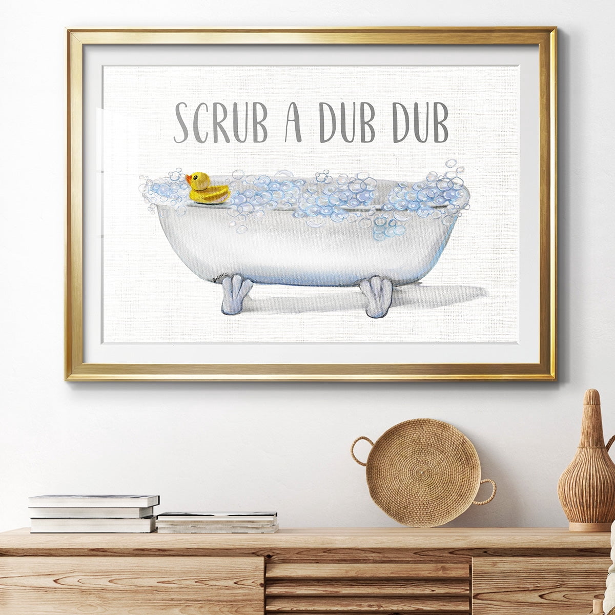 Scrub A Dub Premium Framed Print - Ready to Hang