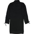 thumbnail image 2 of bar III Womens Ruched Tunic Blouse, deepblack, XL, 2 of 2
