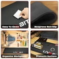 thumbnail image 6 of LIVABIT 12" x 36" Gunsmith Cleaning Tool Work Bench Gun Mat Black 2PK, 6 of 8