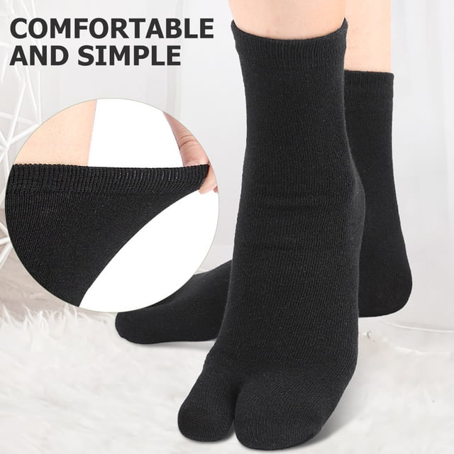 RENACLIPY 2Pairs Silicone Toe Separator Socks Non Skid Toe Socks Breathable Assorted Colors