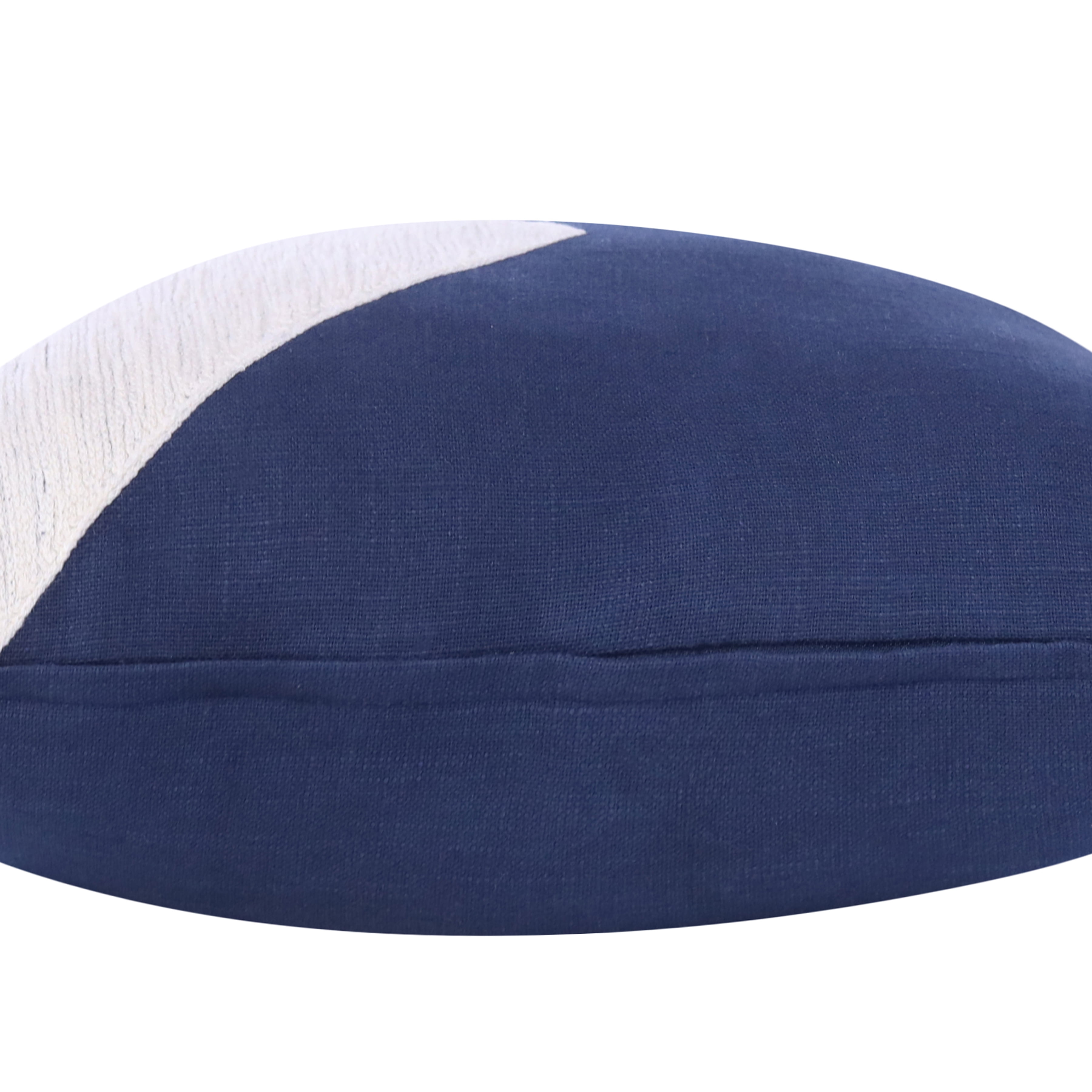 Fame Modern Glam Colorblock Handmade Decorative Throw Pillow, Navy/Ivory, 20" x 20", Count per Pack 1