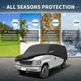 thumbnail image 2 of Unique Bargains 210D-PU Car Cover Black for Black ford E-Series 192.91"x75.2"x66.93", 2 of 8
