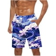 thumbnail image 2 of DIOAZUD Men's Swim Trunks Big and Tall Board Shorts 5 Inch Mens Swim Shorts Bathing Suits with Drawstring, Quick Dry Swimming Trunks Casual Beachwear for Men, 2 of 4