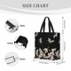 thumbnail image 3 of Fotbe Japanese White Cranes Bolsa Tote con Estampado para Mujer, Bolsos con Cremallera, Bolsa de Hombro Casual de Gran Capacidad con Bolsillos Internos, 3 of 7