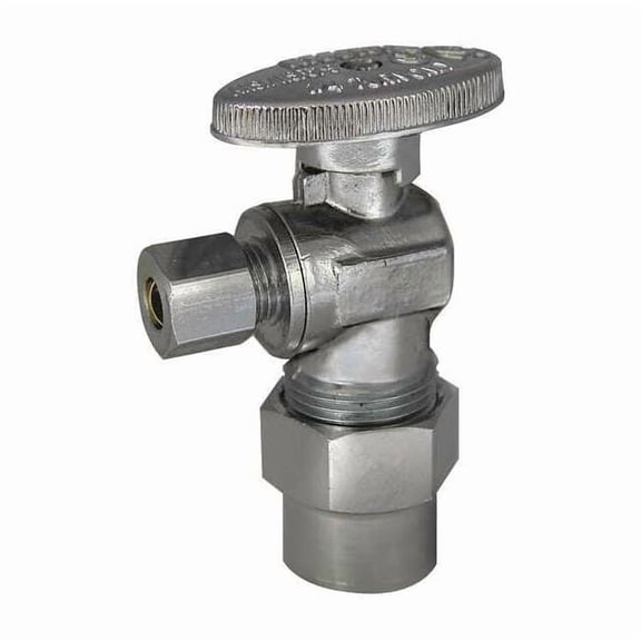 Kissler Angle Stop Valve, Brass, CPVC, 1/2 in. 88-9385