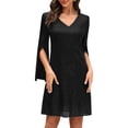 thumbnail image 1 of Vestido COOAN con lentejuelas de encaje formal y coctel para invitadas a la boda, 1 of 9