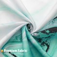 thumbnail image 5 of Teal Blue Marble Extra Long Shower Curtain Set 72 x 84, Modern Ombre 84 inch XL Shower Curtains for Chic Bathroom Decor, Abstract Watercolor Fabric Shower Curtain, 5 of 6