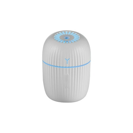 

DESTYER Humidifier Reusable DC 5V 200ML Night Light Button Control Diffuser Indoor Home Bedroom Automobile Skin Caring Mist Maker White