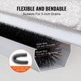 thumbnail image 3 of KFFKFF 15' Long Gutter Guard Brush Bristle Leaf Guard for 5" Gutters, 3 of 9