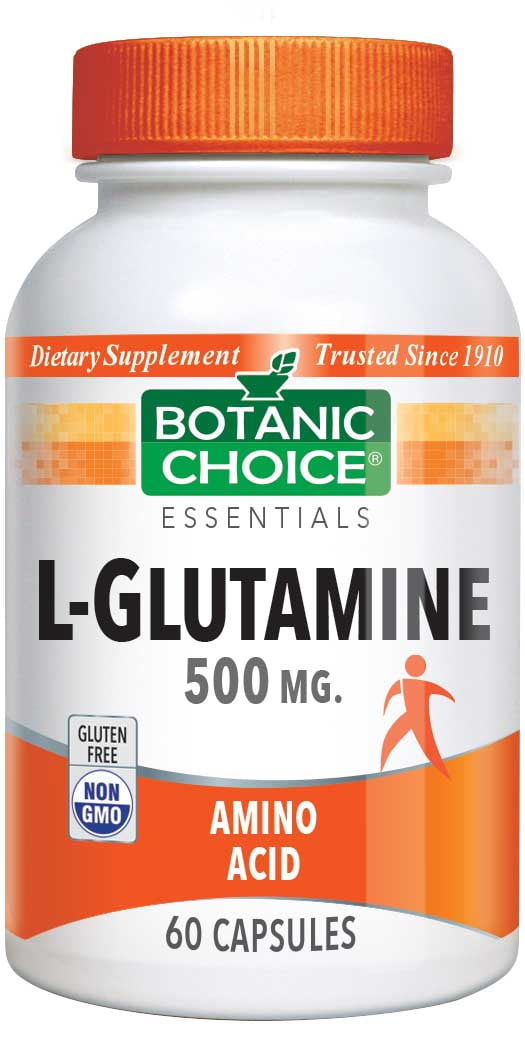 Botanic Choice L-Glutamine 500 mg. , 60 Capsules