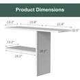 thumbnail image 4 of EVOKEDEN Storage Shed Shelf, Weatherproof Metal Shelf for 30 cuft Tool Cabinet,45.6''L×13.2''W×30.1H, White, 4 of 5