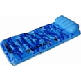 thumbnail image 4 of Colourfull Sumo Extra Large Pool Lake Float Lounger Raft for Adults  | W/Huge Headrest, Cupholders, Ice Coolers, & All Around Tie-On Grab Line | XL Spacious Design for Comfy Floating & Lounging, 4 of 5