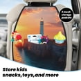 thumbnail image 5 of Naloa Lighthouse At Sunset Coast 2Pcs Anti-Kick Back Seat Cover Kick Mat, Car Seat Protector with 3 Storage Pockets, 5 of 8