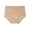 Beige, variant on HBYJLZYG High Waist Briefs Underwear For Women Seamless Panties Full Coverage Underwear Breathable Soft Stretchy Women's Plus