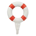thumbnail image 3 of Ebros Gift 6.5"Tall en Fonte Nautique Marin Marin Sauveteur Bouée Anneau Blanc avec des Rayures Rouges Crochet Mural (4), 3 of 6