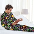 thumbnail image 6 of Sikiie Herbs And Spices Mens Pajama Set, Soft Warm Long Sleeve Sleepwear, Cozy Button-Down Pjs for Men-X-Large, 6 of 7