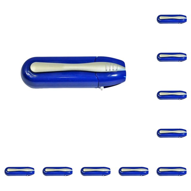 Inteprter Glasses Lens Brush Home Business Dorm Fingerprints Removal Supplies Portable Handheld Cleaning Tool Azul 10Conjunto