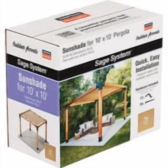 Outdoor Accents Sage Shade 10x10 Tan SAGE-SHADE10X10T