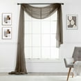 thumbnail image 1 of Empire Sheer Voile Window Valence Scarf 216" LONG, 1 of 2