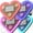 All, variant on CLIQKWEN Car Solar Heart LED Light,Valentine's Day Solar Powered Triangle Heart LED Light – Wireless IP65 Waterproof C-Pillar Ambient Neon Light, Romantic Car Interior Decor for Couples