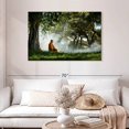 thumbnail image 2 of Elephant Stock Buddhist Monk Meditating Wall Art - Horizontal Canvas Wall Art - Living Room Wall Decor - Wellness Canvas - Gray And Green Decor - 45" x 30", 2 of 8