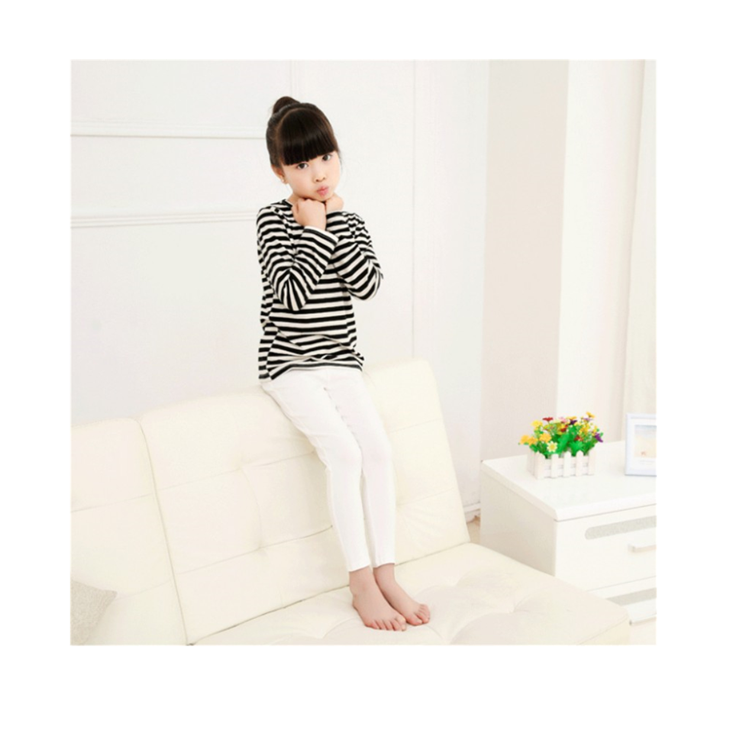 Baby girl trousers with feet Clearance