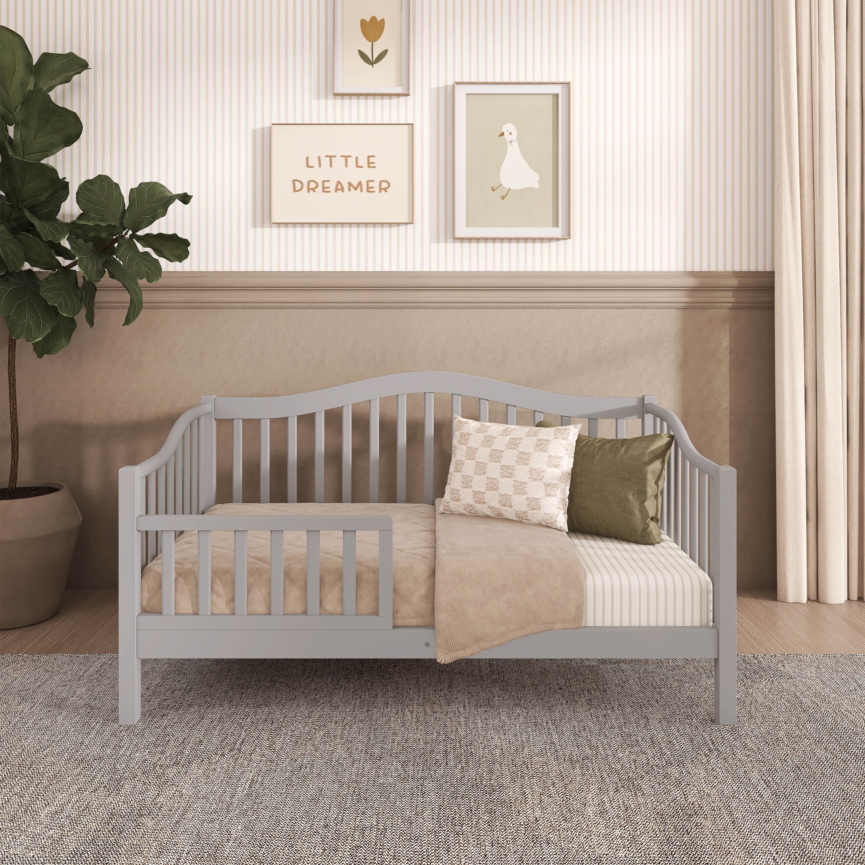 Dream On Me Austin Toddler Day Bed, Pebble Grey