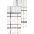 thumbnail image 1 of Royale Collection 100% Combed Terry Cotton, Highly Absorbent, Oversized, Checked Kitchen Towel Set, 28" x 18", 2-Pack, Paprika Red, 1 of 8