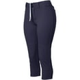thumbnail image 2 of DeMARINI Women's Fierce Belted Fastpitch Softball Pants Navy 2XL, 2 of 6