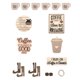 thumbnail image 2 of Coffee Themed Layered Tray Decoration Home Coffee Corner Bar Decoration Heart-shaped Coffee Decoration, 2 of 6