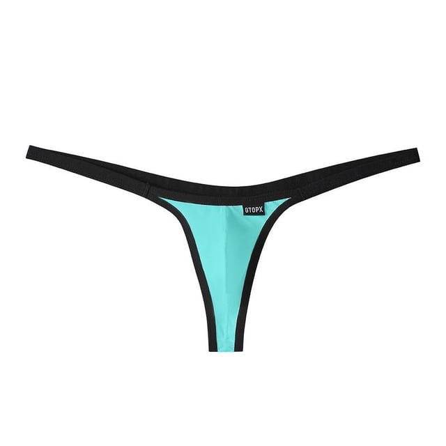 Pantalones en forma de T personalizados para hombre con parte delantera en forma de U y tanga simple sexy en forma de T