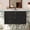 Black, variant on 36" stain resistant Retro Bathroom Vanity, Bathroom Organizer with multi drawer layout, Space-Saving Freestanding Cabinet with floating wall mounted design for bathroom renovation, Black