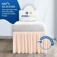 thumbnail image 7 of HNB Store Microfiber TwinXL 30" inch Drop Length Ruffled Dorm Bedskirt | Peach, 7 of 7