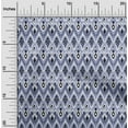 thumbnail image 1 of oneOone Organic Cotton Poplin Twill Fabric Paisley & Chevron Ikat Print Fabric BTY 42 Inch Wide, 1 of 4