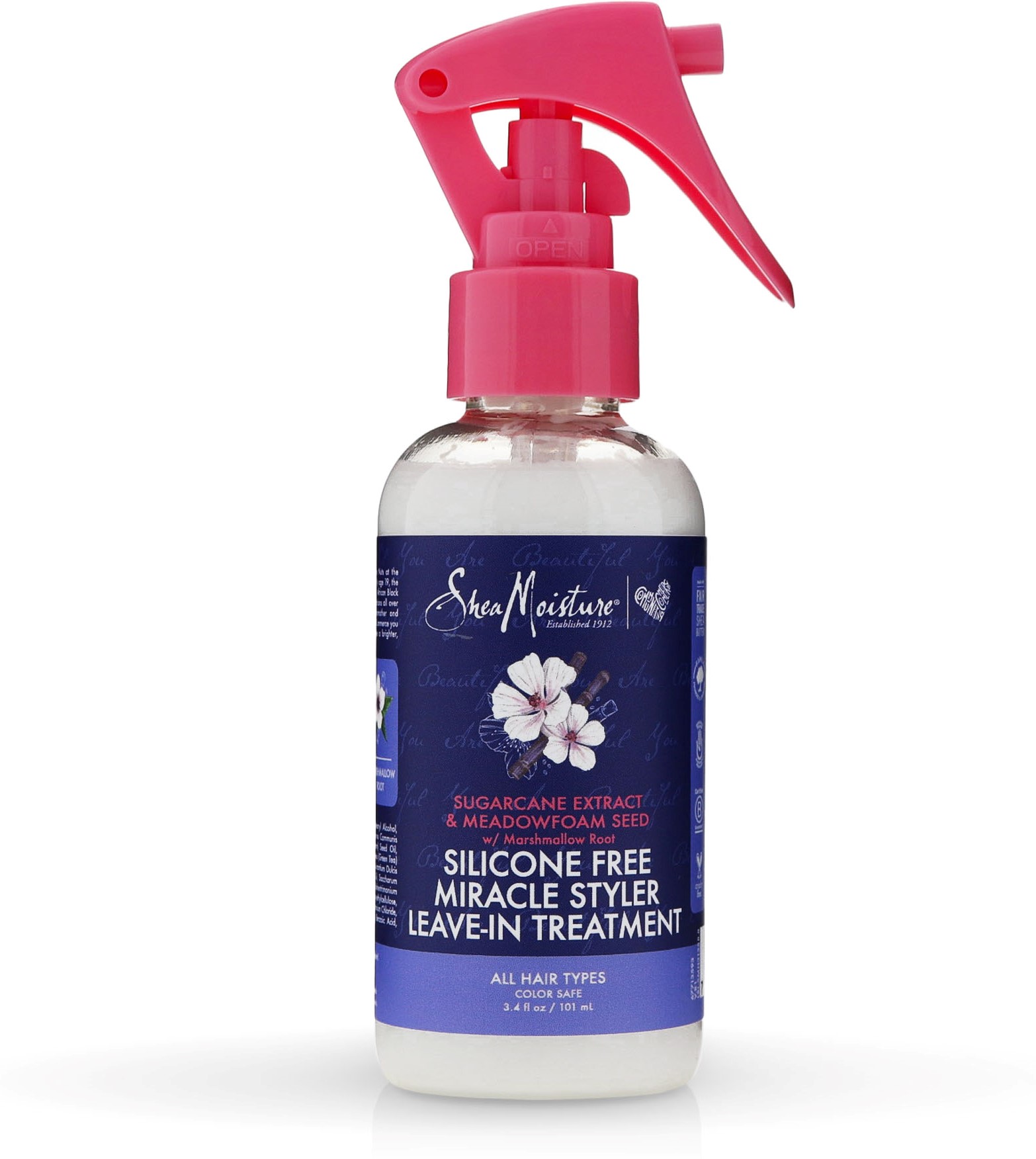 Shea Moisture Sugarcane Extract & Meadowfoam Seed Silicone Free Miracle