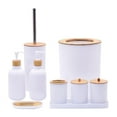 thumbnail image 3 of Set de accesorios de baño BLESIY Dispensador de jabón, jabonera, cepillo de baño, taza para cepillo de dientes, 3 of 8