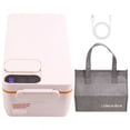 thumbnail image 3 of Heated Lunch Box Electric Lunch Box Self Heating Lunch Box Cordless Rechargeable 304 Food-Grade Stainless Steel 1L A, 3 of 9
