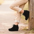 thumbnail image 2 of Botas DREAM PAIRS Tomson-K para Niñas con Cuña Baja y Tobilleras, 2 of 6