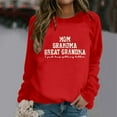 thumbnail image 4 of Womens Great Grandma Sweatshirt Crewneck Casual Pullover Tops Fall Loose Comfy Long Sleeve Pullover Mama Sweatshirt, 4 of 4