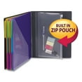 thumbnail image 2 of Smead Poly Project Organizer, 24 Letter-Size Sleeves, Gray with Bright Pockets, 2 of 13