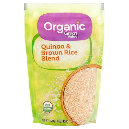 Low Fat Organic Brown Rice - (3 Pack) Great Value Organic Quinoa & Brown Rice Blend, 16 oz