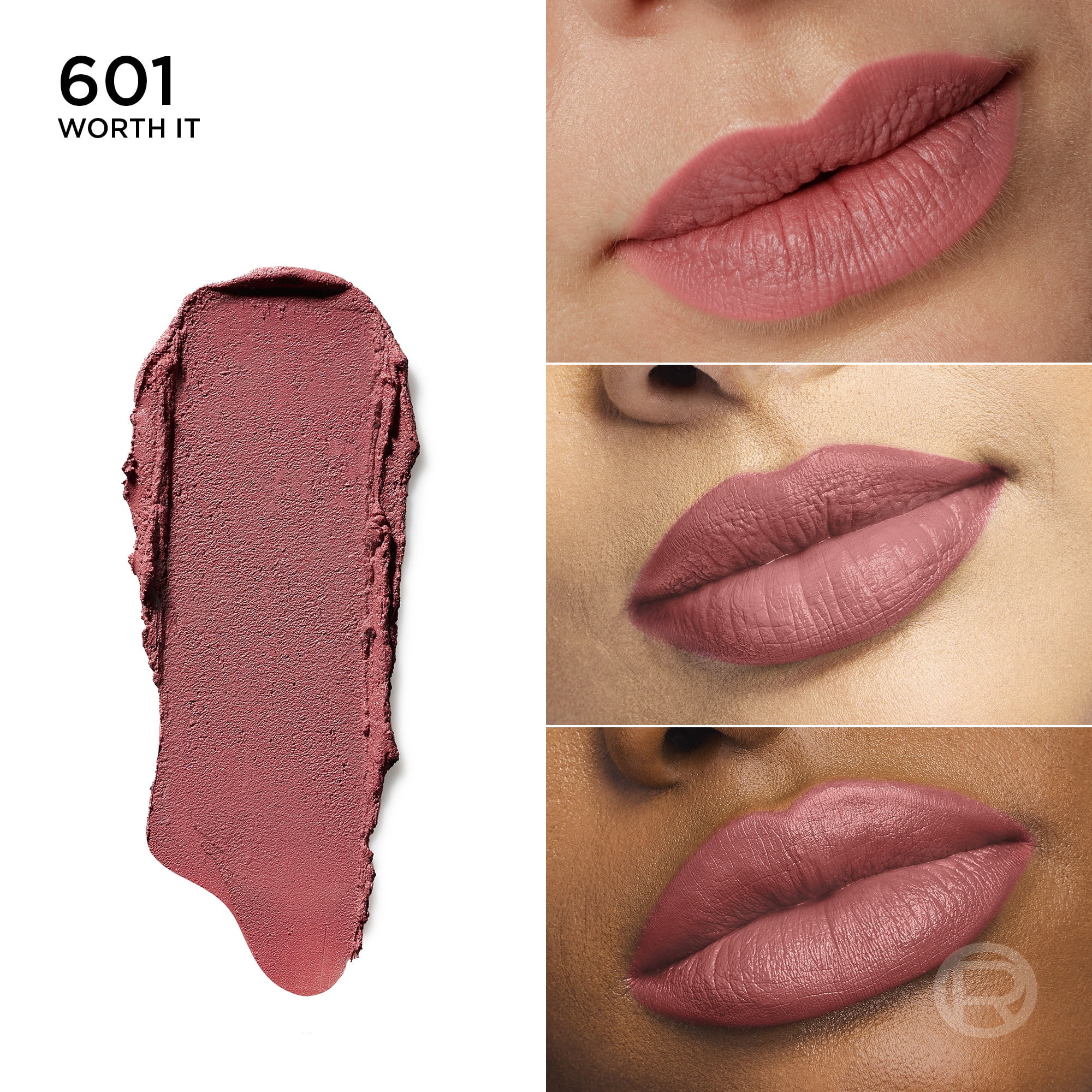 L'Oreal Paris Colour Riche Blurred Matte Lipstick , Worth It 601, 0.13 oz