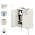 thumbnail image 4 of Meghna Metal Storage Locker Cabinet, Adjustable Shelves Free Standing Sideboard Steel Cabinets for Office,Home, 4 of 7