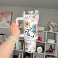 thumbnail image 2 of Floral Mama 40oz Tumbler: Sublimated Stainless Steel Quencher, 2 of 3