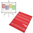 Pocket Chart 5 Rows Transparent Schedule Pocket Chart for Home